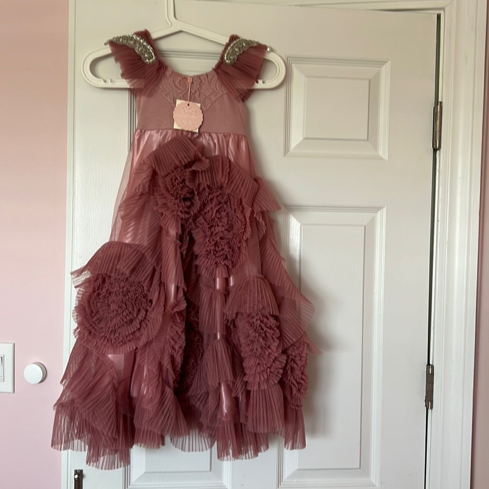 Doll Cake Mauve Ruffle Dress